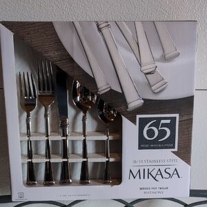 Mikasa 18/10 Stainless Steel 65 PC's Service For 12 Harmony Silverware,NWOT.